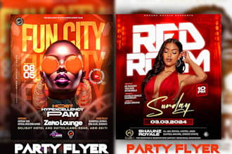 do a bold party, club, sports and event, party flyer design