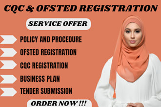 do cqc and ofsted registration, UK tender, policies and procedure nhs tender