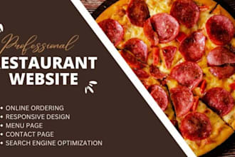 create wix restaurant and food delivery website