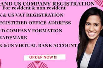 register your ltd or llc in UK or USA with vat and ein setup