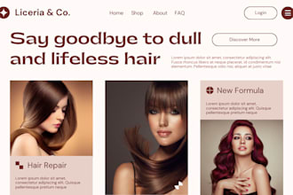 design hair extension website hair extension shopify store hair extension store