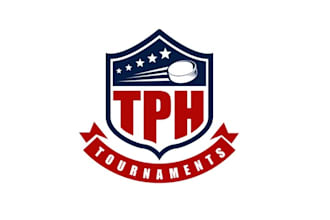 design ice hockey tournament company logo