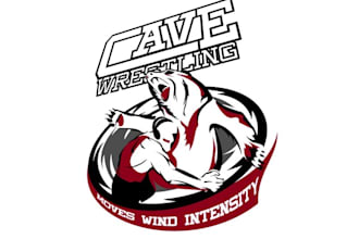 design awesome wrestling room logo