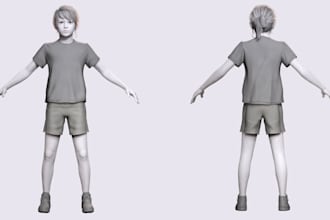 sculpt and animate custom 3d characters, sfw or nsfw, with textures and rigging