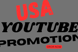 promote your youtube video to real USA audience for organic growth