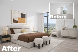 do virtual staging and renovation in 8 hours