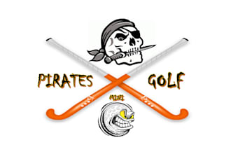 design pirates mini golf club team logo