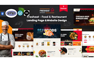 restaurant website food website online food ordering food cafe website in 24hour