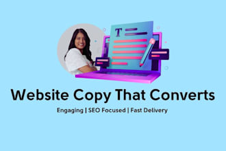 write engaging website content or landing pages