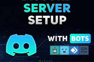 build a clean and optimized discord server fully automated crypto, nft, business