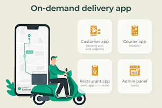 on demand delivery app, courier parcel delivery website