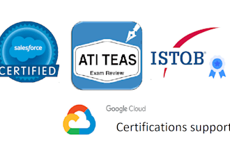 help you pass salesforce, istqb, ati teas and gcp certificate