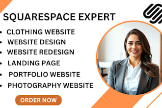build squarespace website for business, blog, photography, booking and more