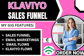 setup klaviyo email marketing campaign sales funnel klaviyo email flows