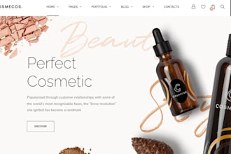 design skincare shopify store cosmetics store beauty website skincare website