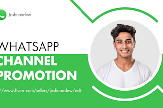 do organic whatsapp channel promotion, channel creation set up, bulk sms