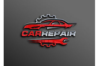 design car racing, boat racing and automotive logo
