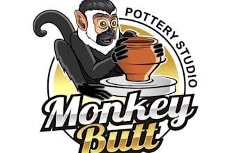 design luxury monkey logo