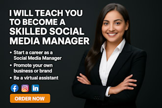 teach you to become a skilled social media manager with my step to step course