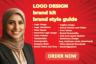 create elegant arabic logo and empower brand visual identity