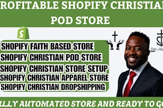 create christian shopify store setup for christian products and gifts
