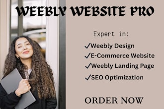 design or redesign you a professional weebly website