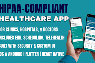 build hipaa compliant healthcare appointment booking app, medical scheduling app