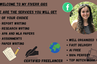 do urgent research projects, powerpoints, and reports on any topic
