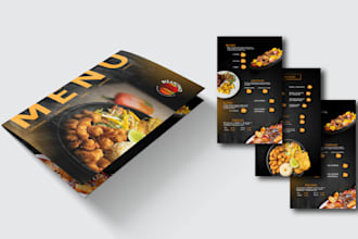 design a modern digital menu