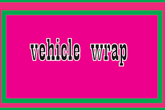 design eye catching wraps for your  bike ,vans , trucks or any vehicle
