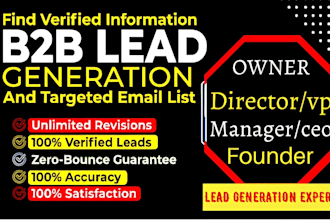do lead generation, b2b prospect list, target lead list, contact list building