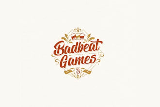 fun bold tabletop game company logo