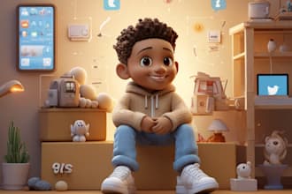 create pro custom 3d cartoon avatars