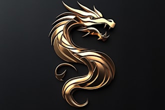 draw fantasy game logo with cool unique magic style