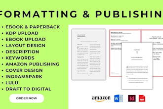 edit format upload book, ebook formatting amazon kdp kindle publishing paperback