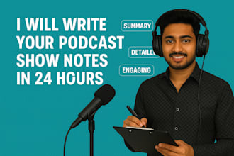 write your podcast show notes in 24 hours with optimize summary