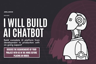 build ai chatbot ai saas website ai mobile app