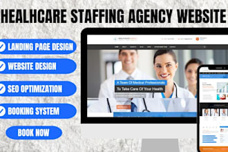 healthcare staffing agency website home care website
