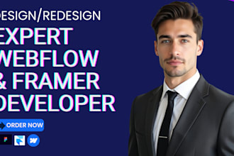 help fix mobile responsiveness of webflow website, framer template, revamp wix