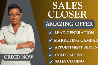 be your sales closer sales rep sales agent online sales virtual assistant