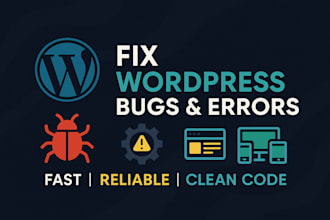 fix wordpress bugs and errors quickly