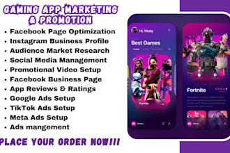 gaming app marketing mobile game app promotion gaming app facebook ads google ad