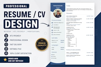 design an interactive resume, CV, and portfolio