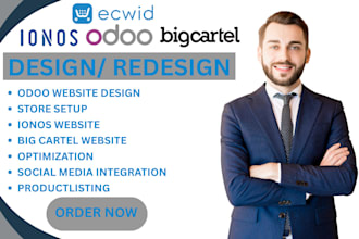 design ecwid store big cartel, ionos, redesign ecwid website big cartel odoo