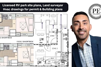 licensed rv park site plans land surveyor hvac drawing for permit building plans