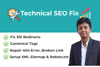 fix 301 redirects, broken links, canonical issues on wordpress