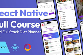build ai diet planner meal nutrition app react native full stack app expo convex