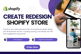 create a high converting shopify ecommerce website development store