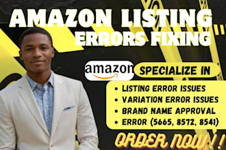 fix amazon listing errors flat file issue variation errors brand name error 5665