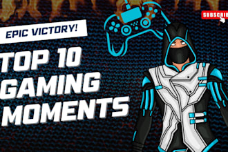 design attractive gaming youtube thumbnail